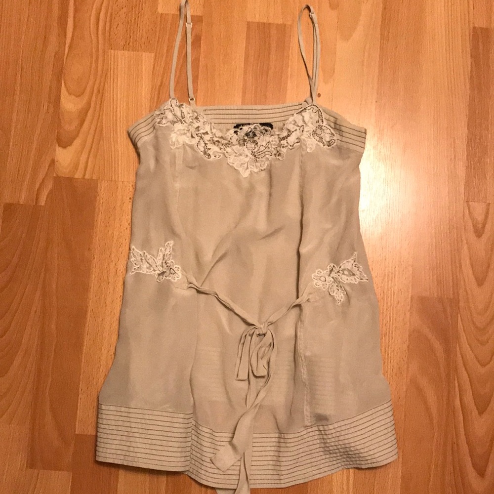 BCBG silk tank blouse